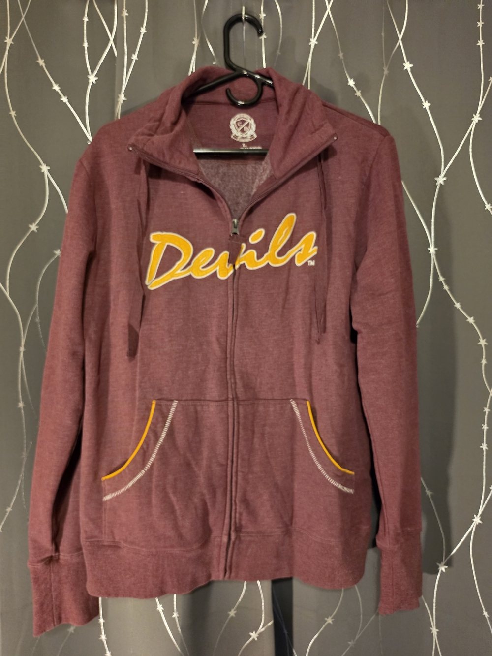 AZ Sun Devils Full-Zip Up - Maroon